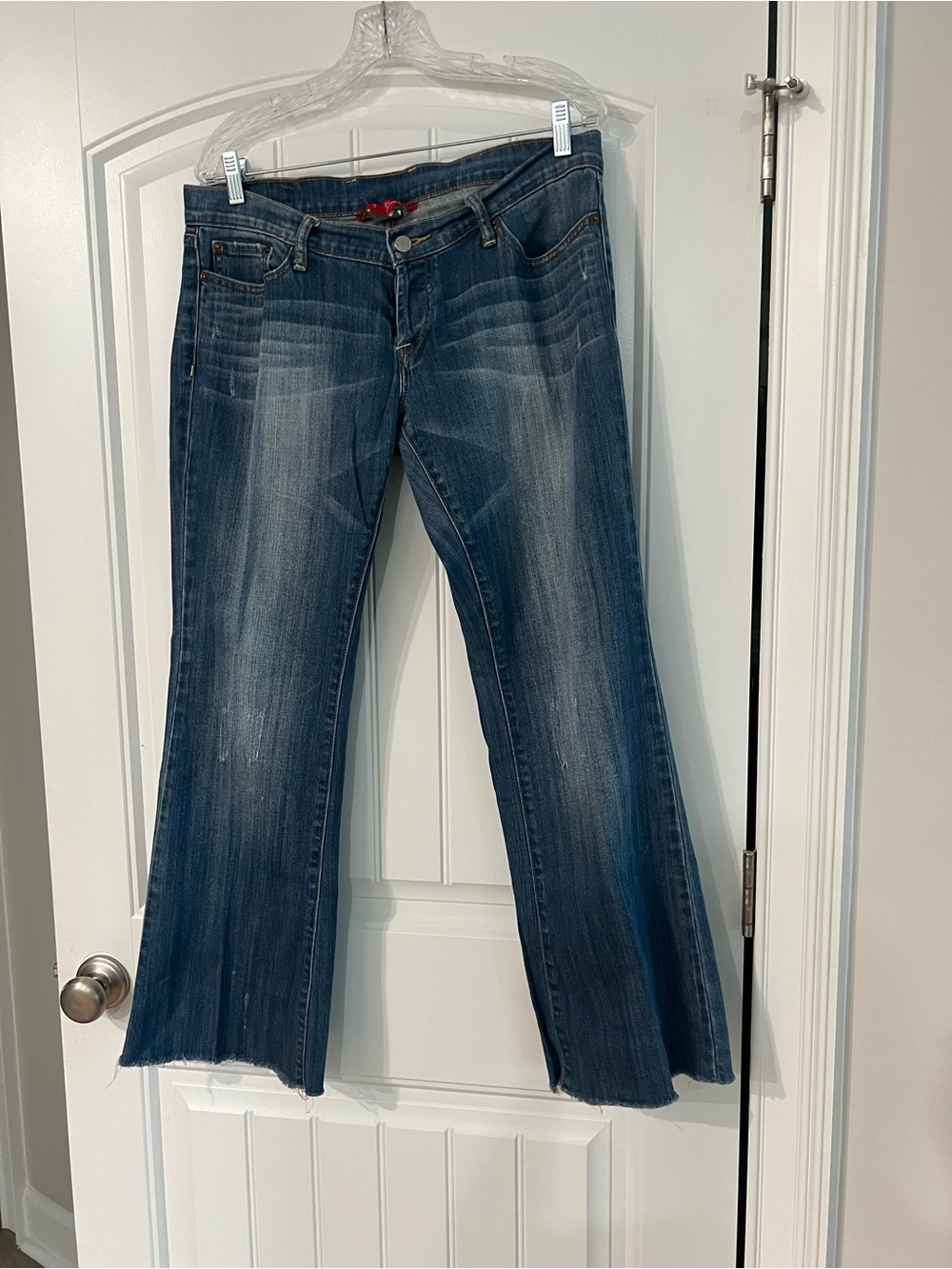 Dark Blue Women's Flared Jeans lucky brand